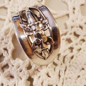 Silver spoon ring